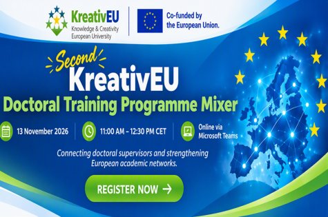 KreativEU кани преподаватели и научни ръководители на среща за сътрудничество в докторантското обучение